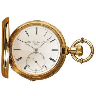 Swiss gold hunting cased detent chronometer Circa 1875