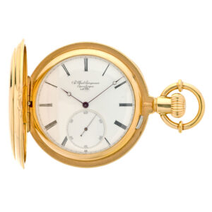 Heavy Danish/Swiss 18 carat rose gold lever pocket watch Circa 1872