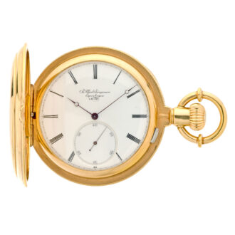 Heavy Danish/Swiss 18 carat rose gold lever pocket watch Circa 1872