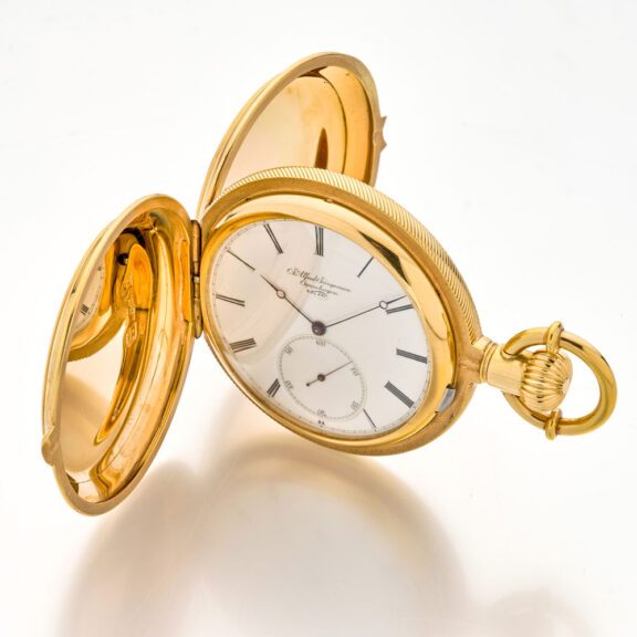 Heavy Danish/Swiss 18 carat rose gold lever pocket watch Circa 1872 Heavy Danish/Swiss 18 carat rose gold lever pocket watch Circa 1872