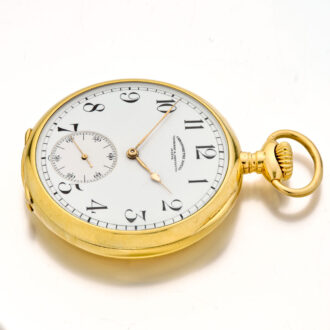 Swiss 18 carat gold chronometer quality pocket watch Circa 1917