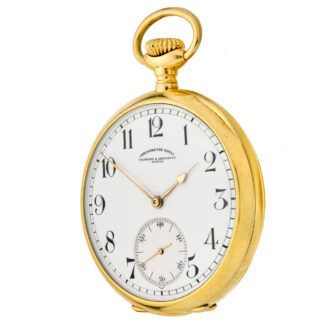 Swiss 18 carat gold chronometer quality pocket watch Circa 1917