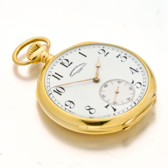 Swiss 18 carat gold chronometer quality pocket watch Circa 1917