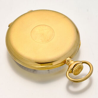 Swiss 18 carat gold chronometer quality pocket watch Circa 1917