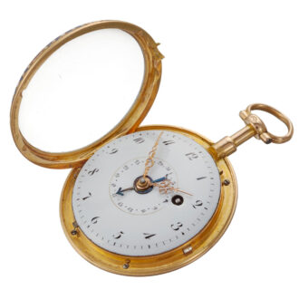 A French verge in a fine gold and enamel case Circa 1771