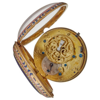 A French verge in a fine gold and enamel case Circa 1771