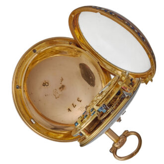 A French verge in a fine gold and enamel case Circa 1771