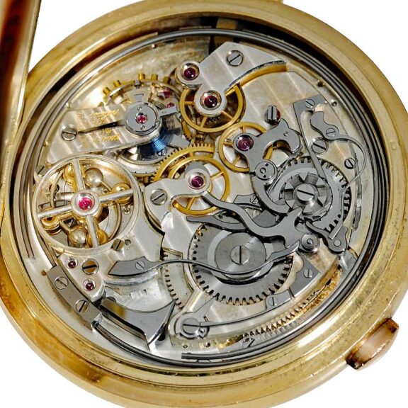 German chronograph with calendar and moon phases Circa 1900 German chronograph with calendar and moon phases Circa 1900