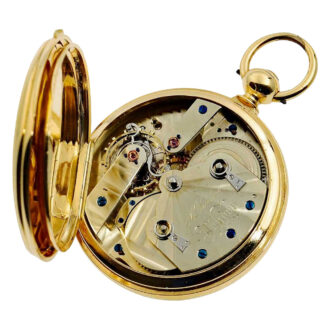 English tourbillon with pivoted detent escapement Circa 1875