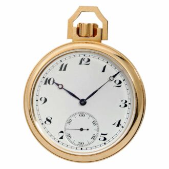 Important Swiss gold one minute tourbillon watch Circa 1950