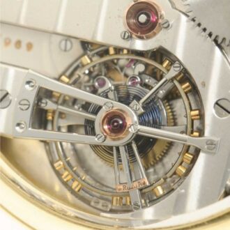 Important Swiss gold one minute tourbillon watch Circa 1950 Important Swiss gold one minute tourbillon watch Circa 1950