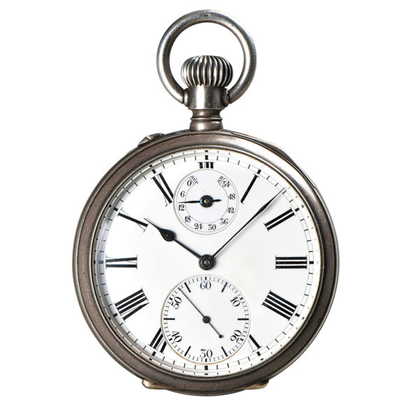 German extremely rare deck silver Chronometer Circa 1890