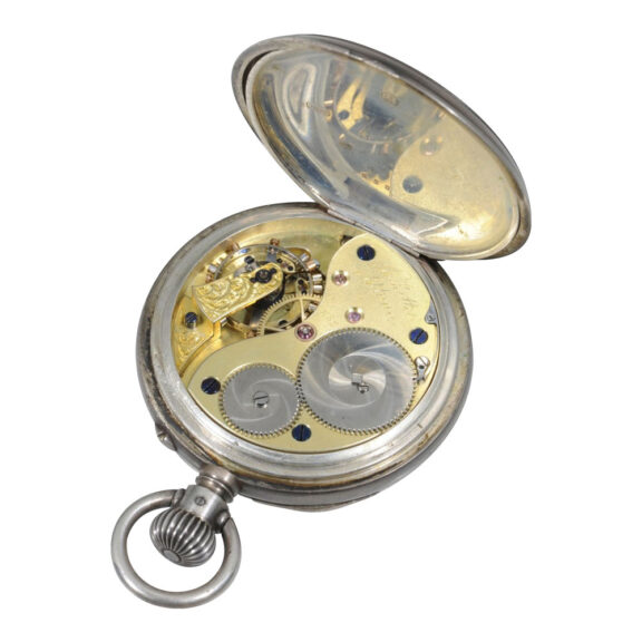German extremely rare deck silver Chronometer Circa 1890 German extremely rare deck silver Chronometer Circa 1890