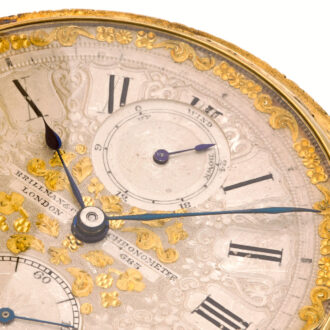 Heavy English gold chronometer watch with power reserve Circa 1862