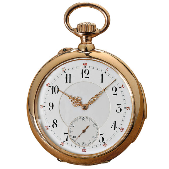 German quarter repeating open faced pocket watch Circa 1890