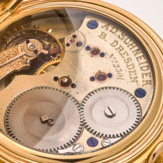 Heavy German 18K gold hunting cased lever pocket watch Circa 1890