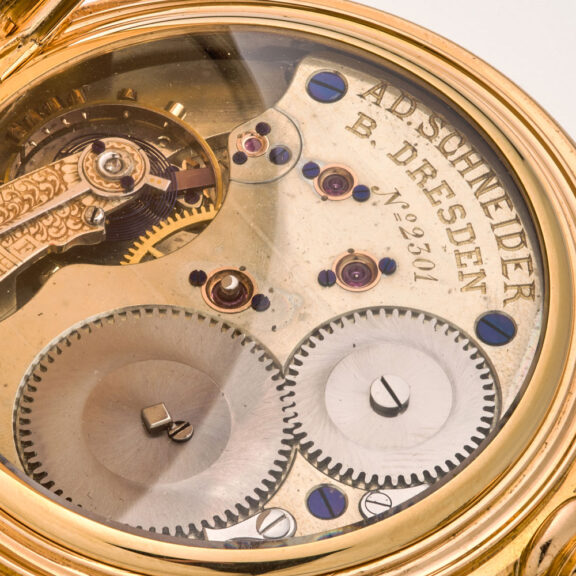 Heavy German 18K gold hunting cased lever pocket watch Circa 1890 Heavy German 18K gold hunting cased lever pocket watch Circa 1890
