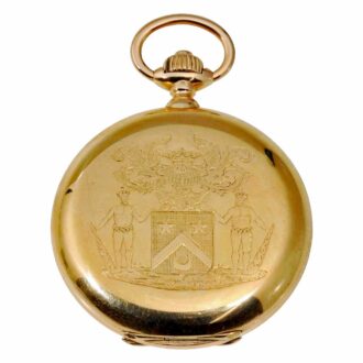 Swiss 18k gold hunting cased pocket watch Circa 1900