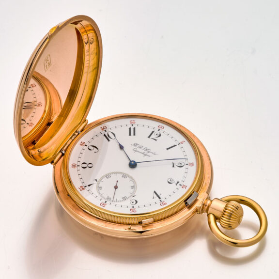 Swiss/ Danish gold watch for the American market Circa 1890 Swiss/ Danish gold watch for the American market Circa 1890