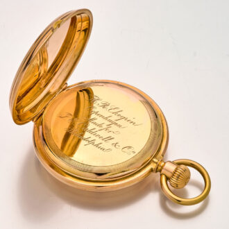 Swiss/ Danish gold watch for the American market Circa 1890