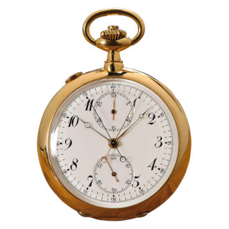 French gold split seconds chronograph Circa 1910