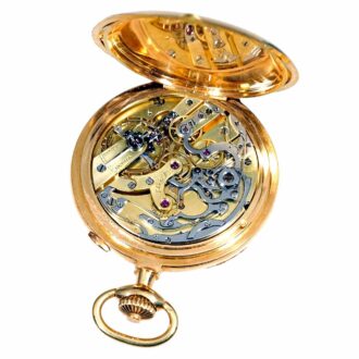 French gold split seconds chronograph Circa 1910