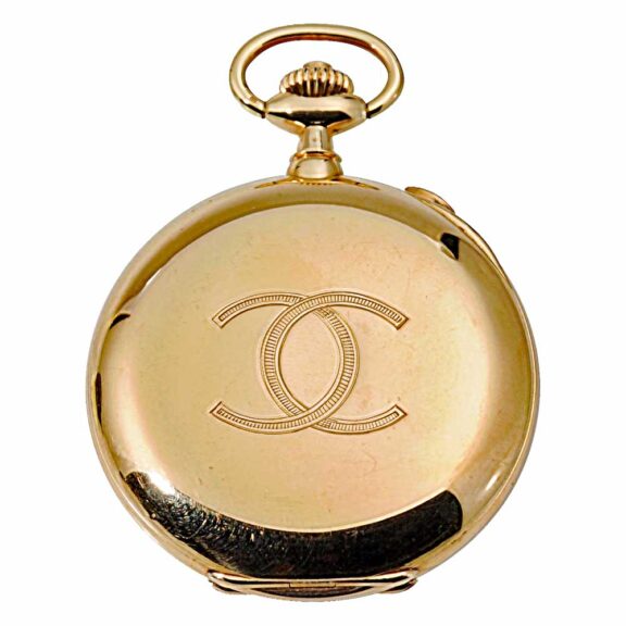 French gold split seconds chronograph Circa 1910 French gold split seconds chronograph Circa 1910
