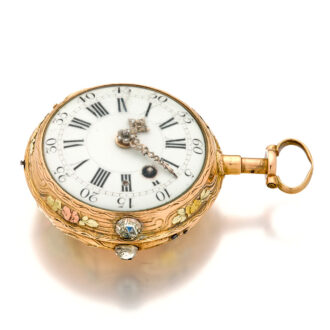 French attractive multi-coloured gold repeating watch Circa 1760