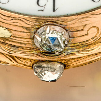 French attractive multi-coloured gold repeating watch Circa 1760