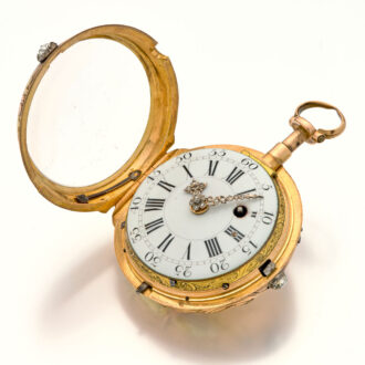 French attractive multi-coloured gold repeating watch Circa 1760