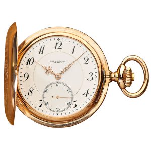 Swiss pink gold hunting cased pocket watch Circa 1890