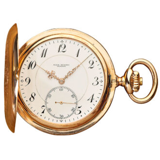 Swiss pink gold hunting cased pocket watch Circa 1890