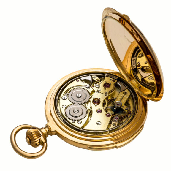 Heavy Swiss 18 carat gold minute repeating watch Circa 1900 Heavy Swiss 18 carat gold minute repeating watch Circa 1900
