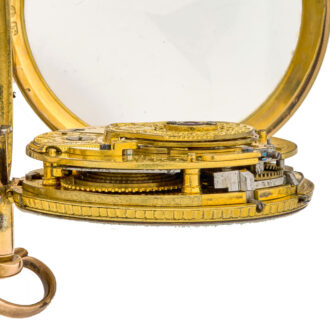 Exquisite English gold quarter repeating watch Circa 1790