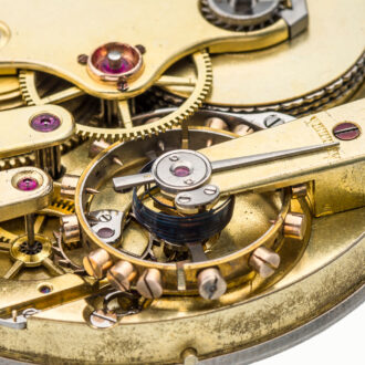 Swiss 18 carat gold hunting cased pocket chronometer Circa 1870