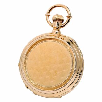 Swiss gold hunting cased pocket watch Circa 1877