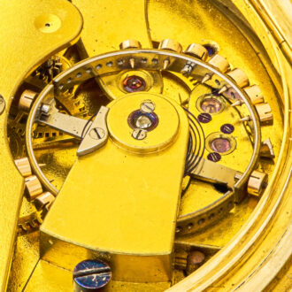 Fine Irish 18K gold watch with power reserve display Circa 1868