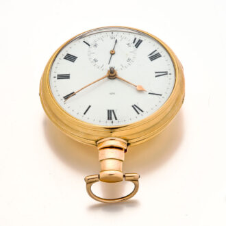 Heavy English gold watch with rack lever escapement Circa 1806