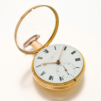 Heavy English gold watch with rack lever escapement Circa 1806