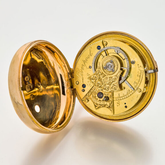 Heavy English gold watch with rack lever escapement Circa 1806 Heavy English gold watch with rack lever escapement Circa 1806