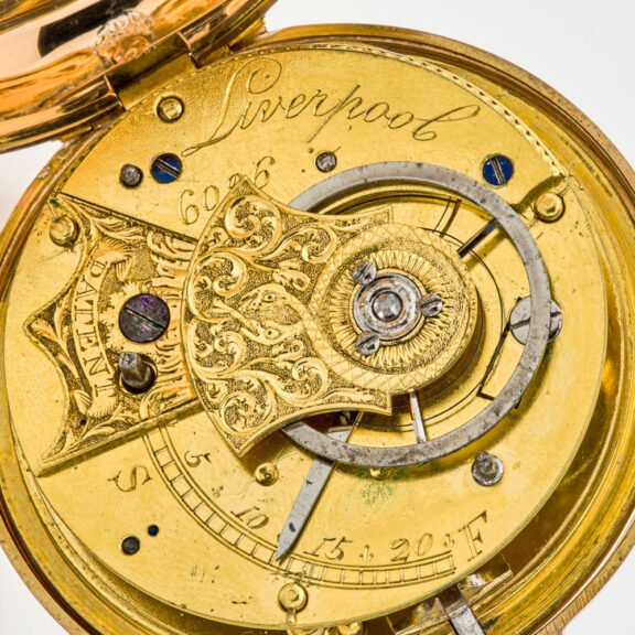 Heavy English gold watch with rack lever escapement Circa 1806 Heavy English gold watch with rack lever escapement Circa 1806