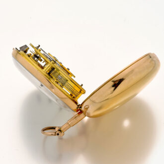 Heavy English gold watch with rack lever escapement Circa 1806