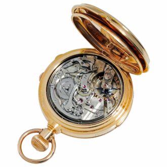 Swiss gold repeating watch with chronograph Circa 1880