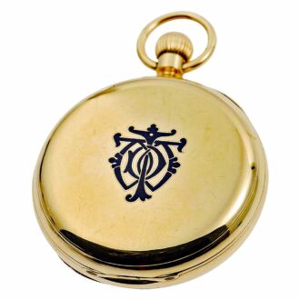 English gold watch with power reserve indication Circa 1885