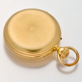 Solid Swiss gold hunting cased complicated lever watch Circa 1890