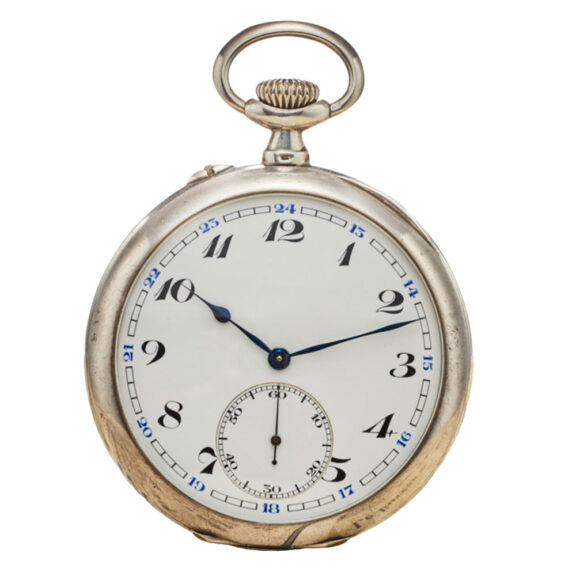 Swiss horological school silver lever watch Circa 1933
