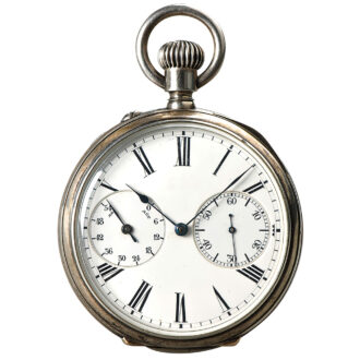 German extremely rare deck silver chronometer Circa 1890