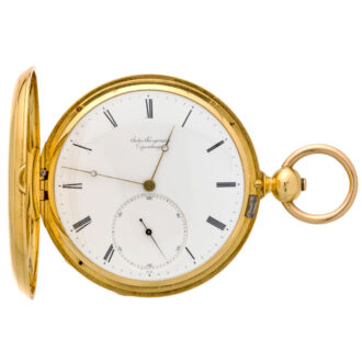 Danish/Swiss gold watch with chronometer escapement Circa 1855
