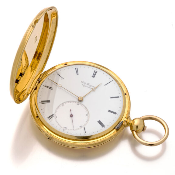 Danish/Swiss gold watch with chronometer escapement Circa 1855 Danish/Swiss gold watch with chronometer escapement Circa 1855
