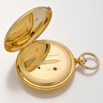 Danish/Swiss gold watch with chronometer escapement Circa 1855